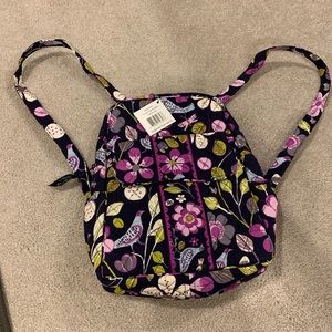 Vera Bradley pack back in Floral Nightingale. Match wallet available.